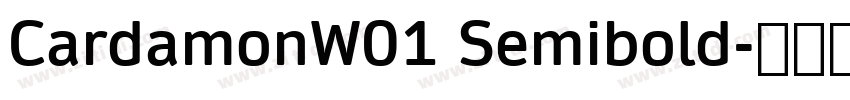 CardamonW01 Semibold字体转换
